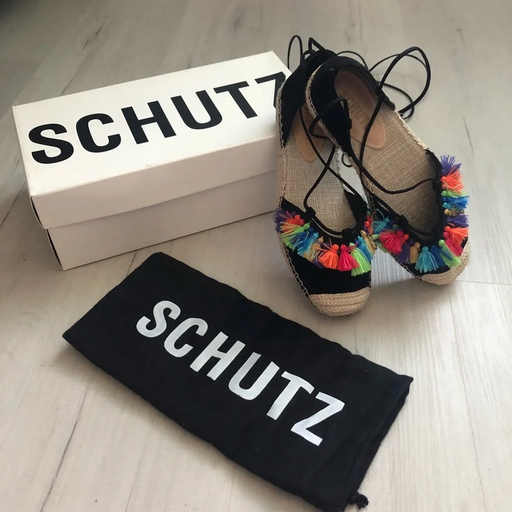 SCHUTZ ❤️‍🔥 TASSEL ESPADRILLES NWT SIZE 5